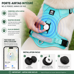 Harnais Chien Porte-AirTag Réfléchissant