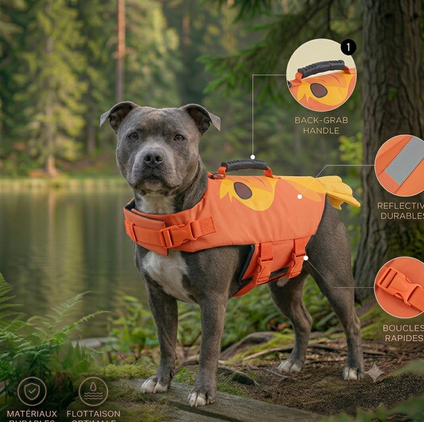 Gilet de Sauvetage Chien — Modèle Maldives