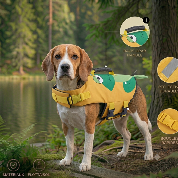 Gilet de Sauvetage Chien — Modèle Hawaii